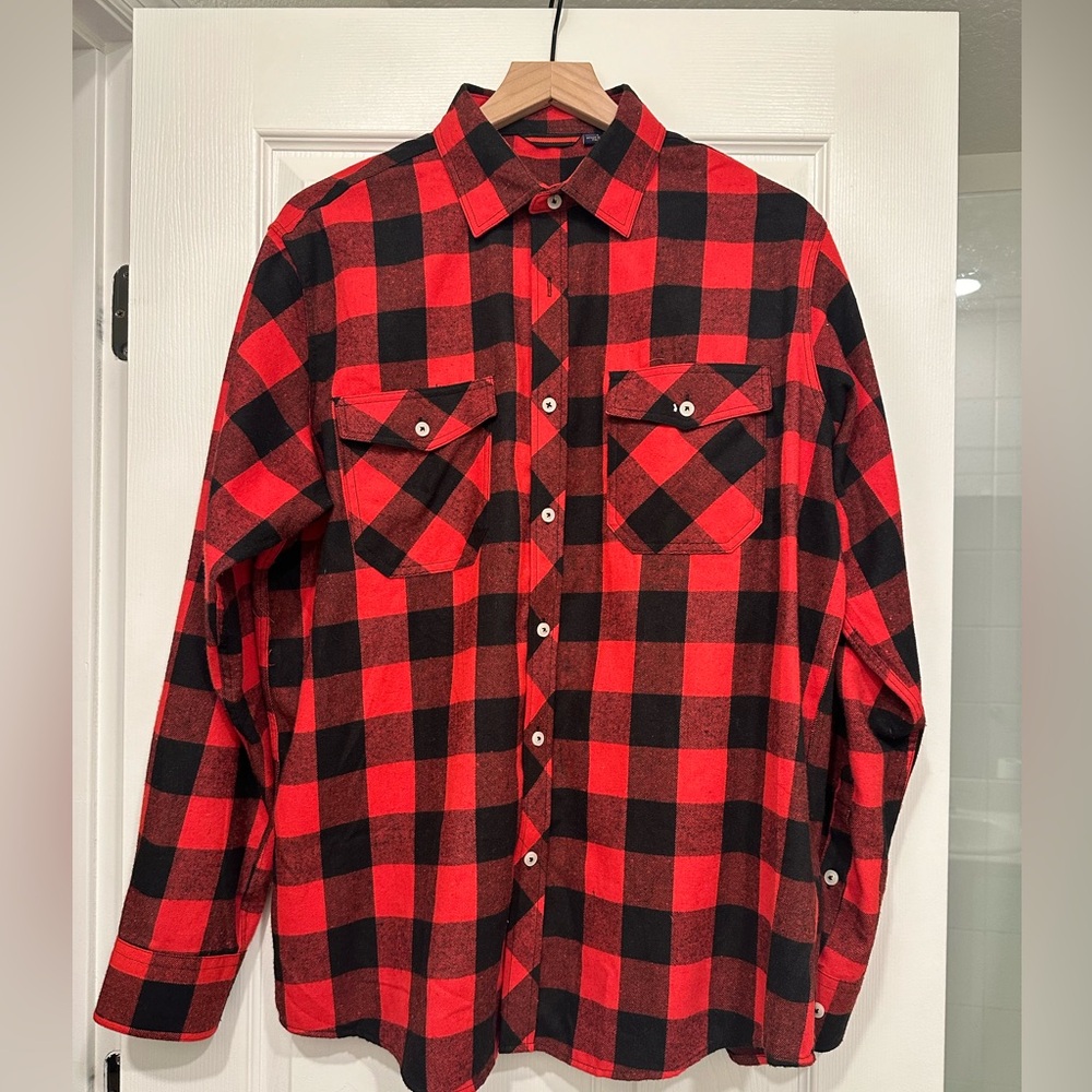 Black and red flannel